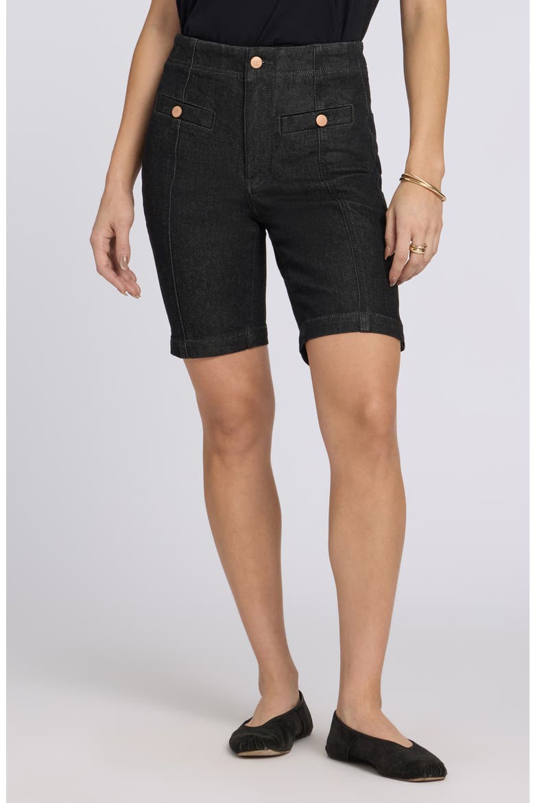 Ella Denim Shorts, Main, color, BLACK RINSE