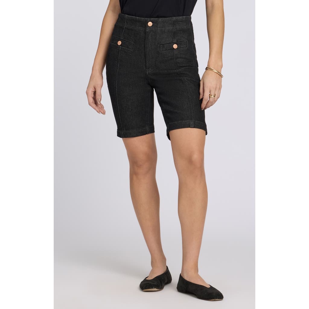 NYDJ Ella Denim Shorts in Black Rinse at Nordstrom, Size 4