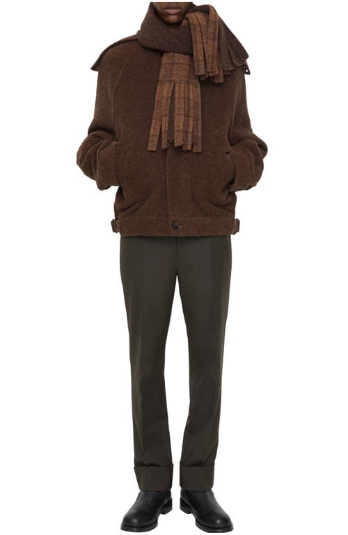Burberry Wool Tailored Trousers In Brown