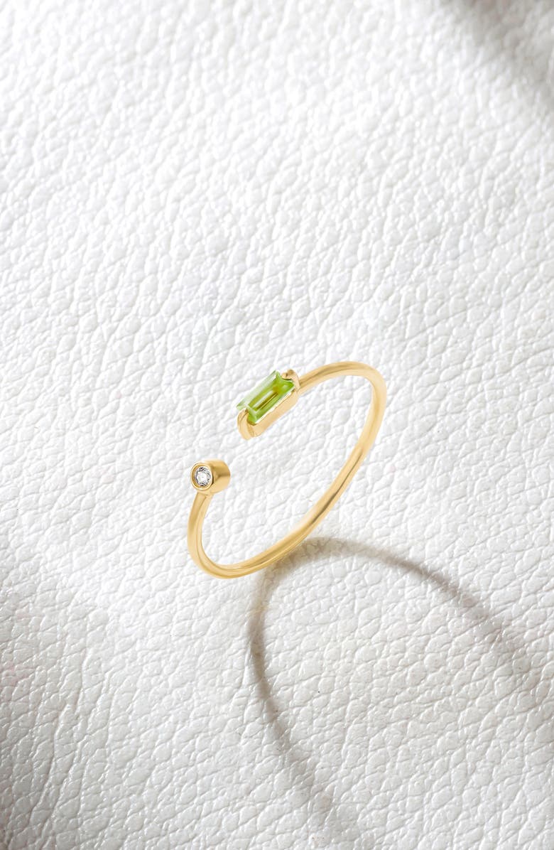 YS GEMS Double Stone Open Band Ring, Alternate, color, Light Green