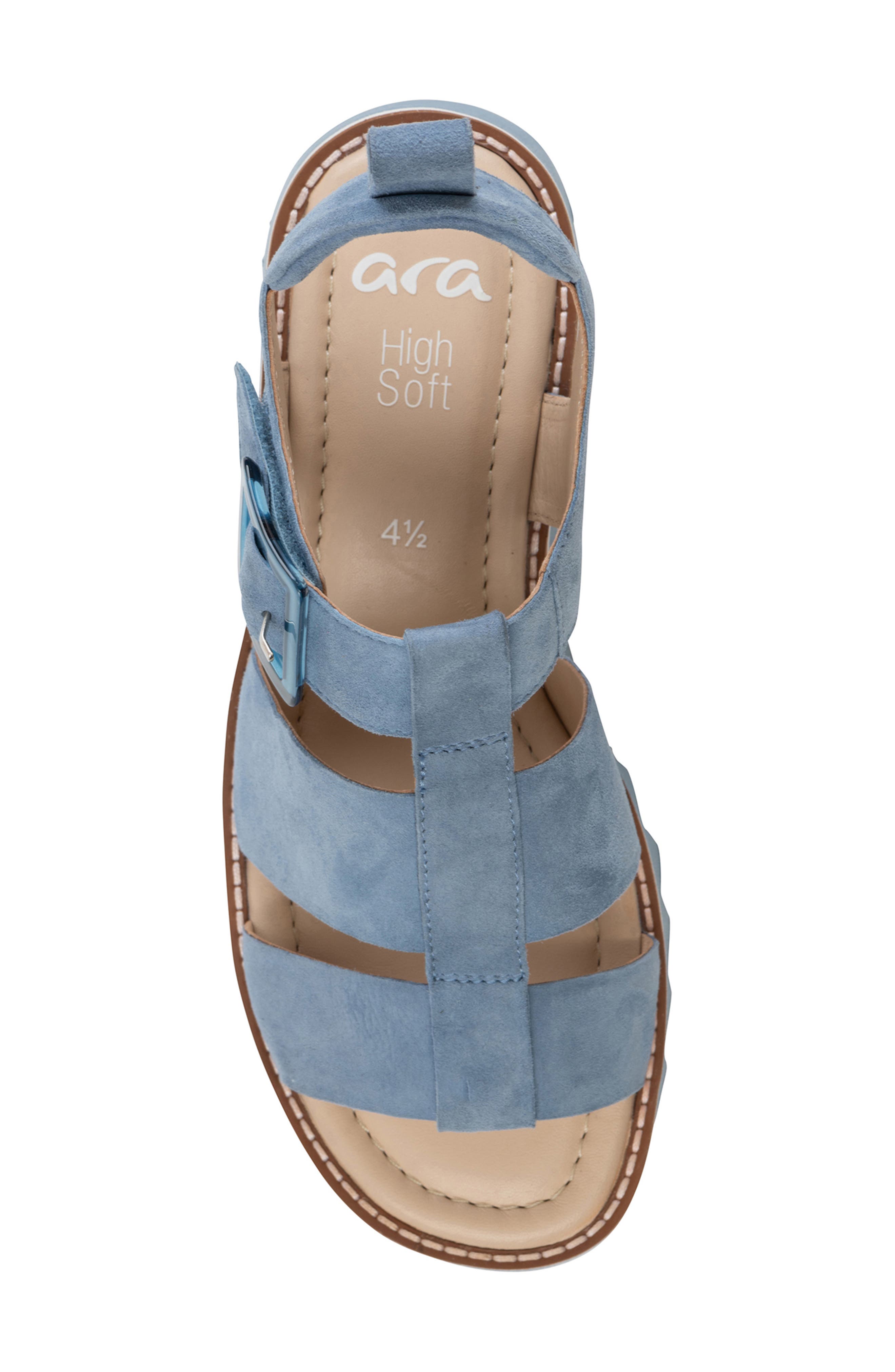 ara Palm Sandal, Alternate, color, Cool Blue