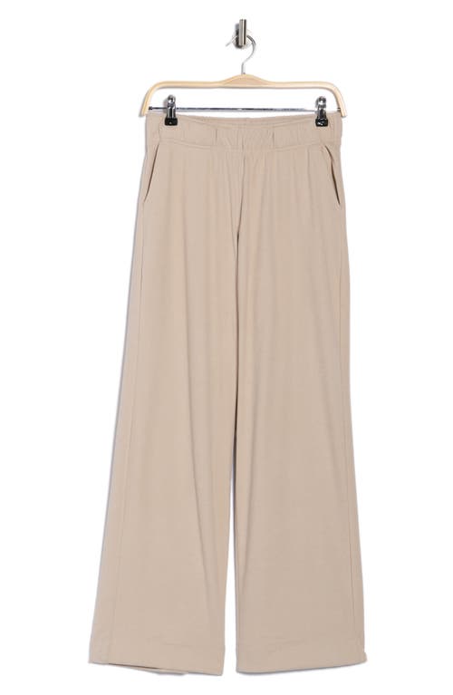 90 Degree By Reflex Daisy Marled Piquè Wide Leg Pants In Neutral