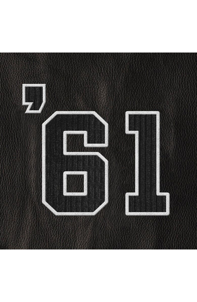 PLEASURES Men's PLEASURES White Los Angeles Angels Full-Snap Varsity Jacket, Alternate, color,