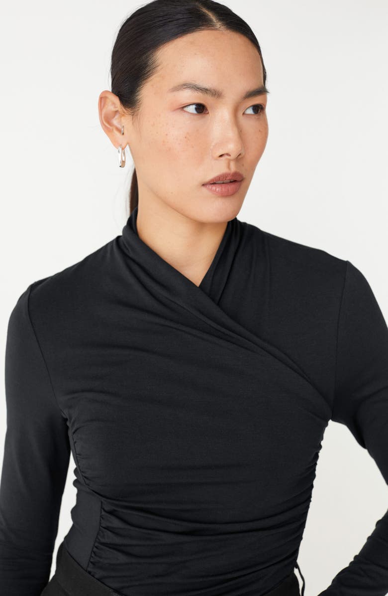 & Other Stories Surplice Ruched Top, Alternate, color, 