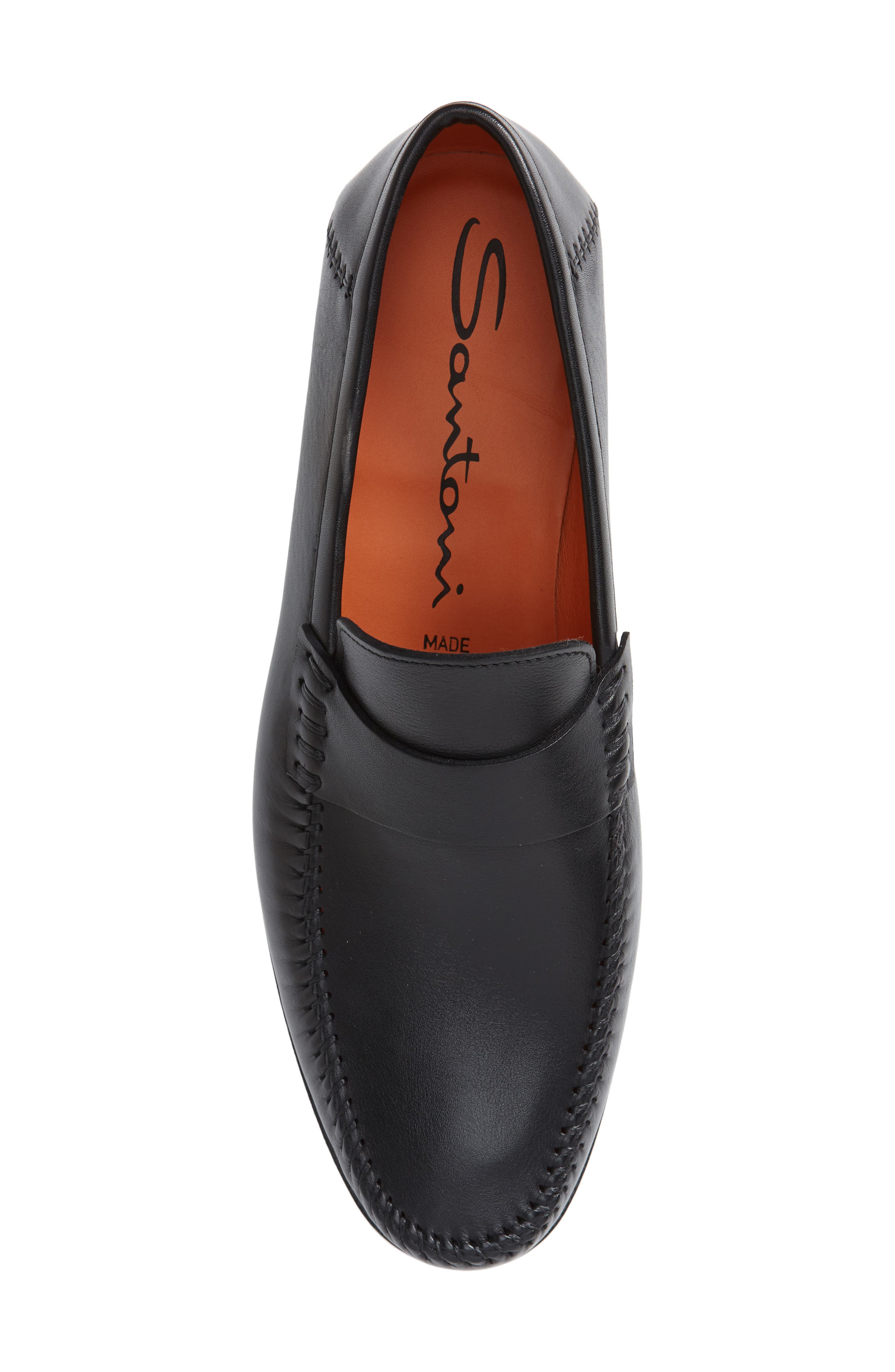 Santoni Paine Loafer, Alternate, color, Black