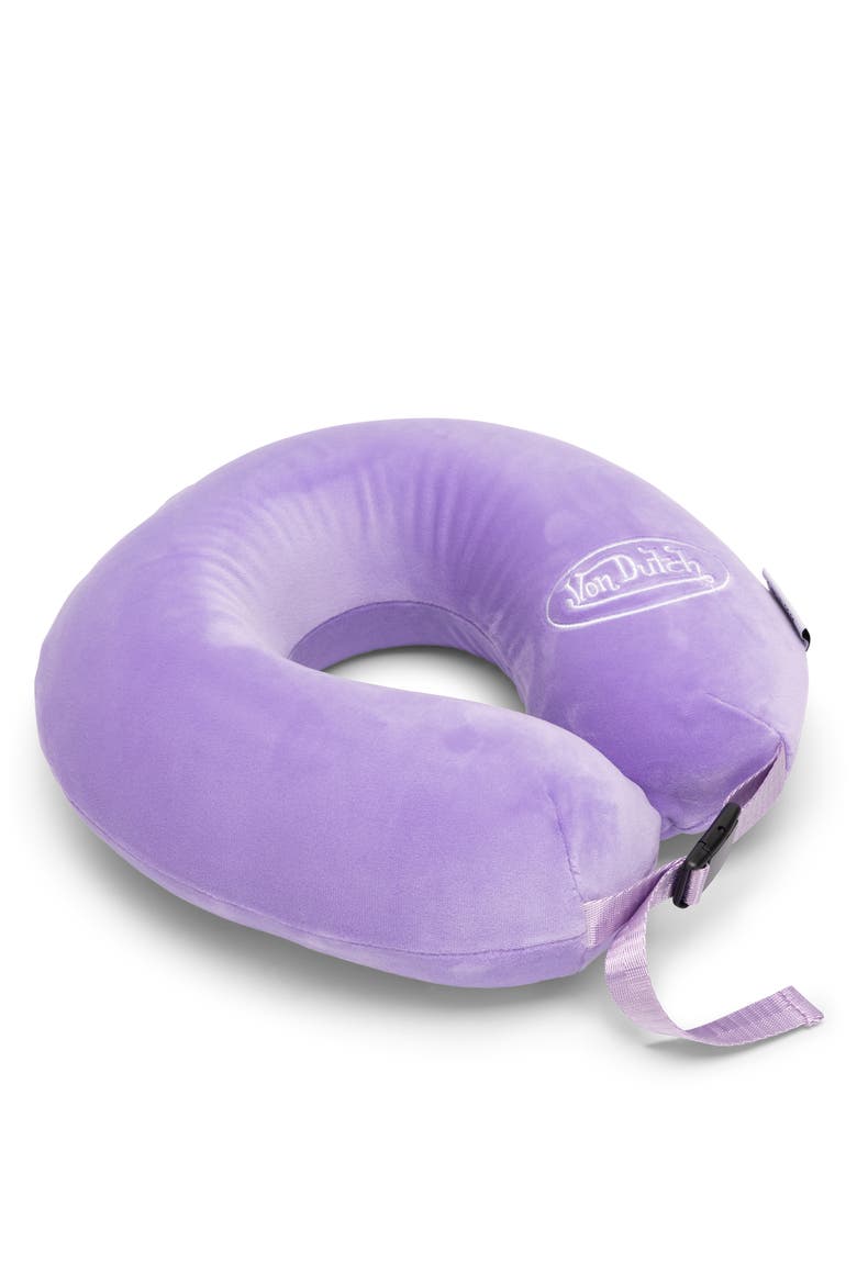 Classic Memory Foam Travel Neck Pillow, Alternate, color, Purple