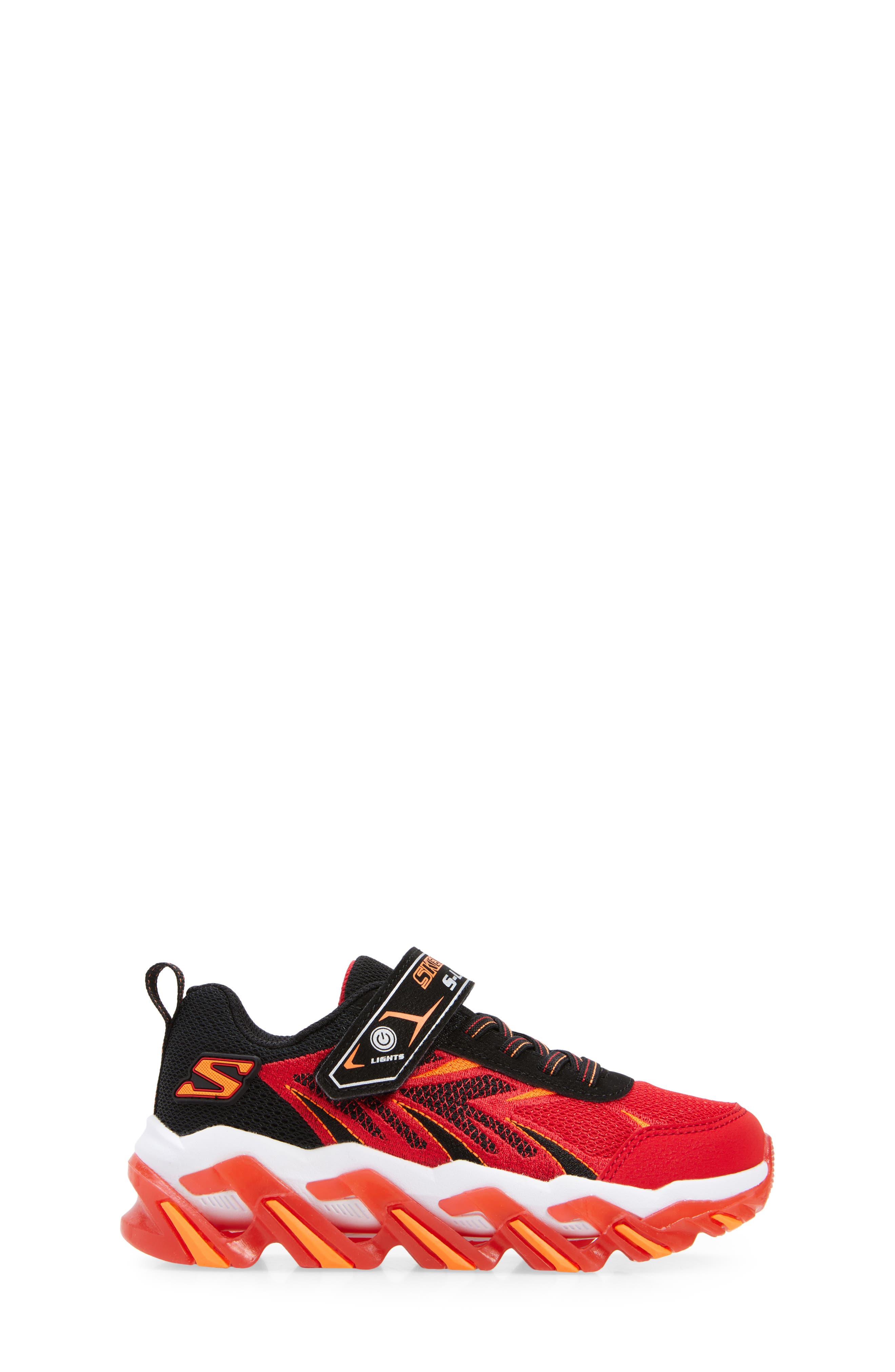 Kids' Mega-Surge 2.0 Light-Up Sneaker, Alternate, color, RED/ BLACK