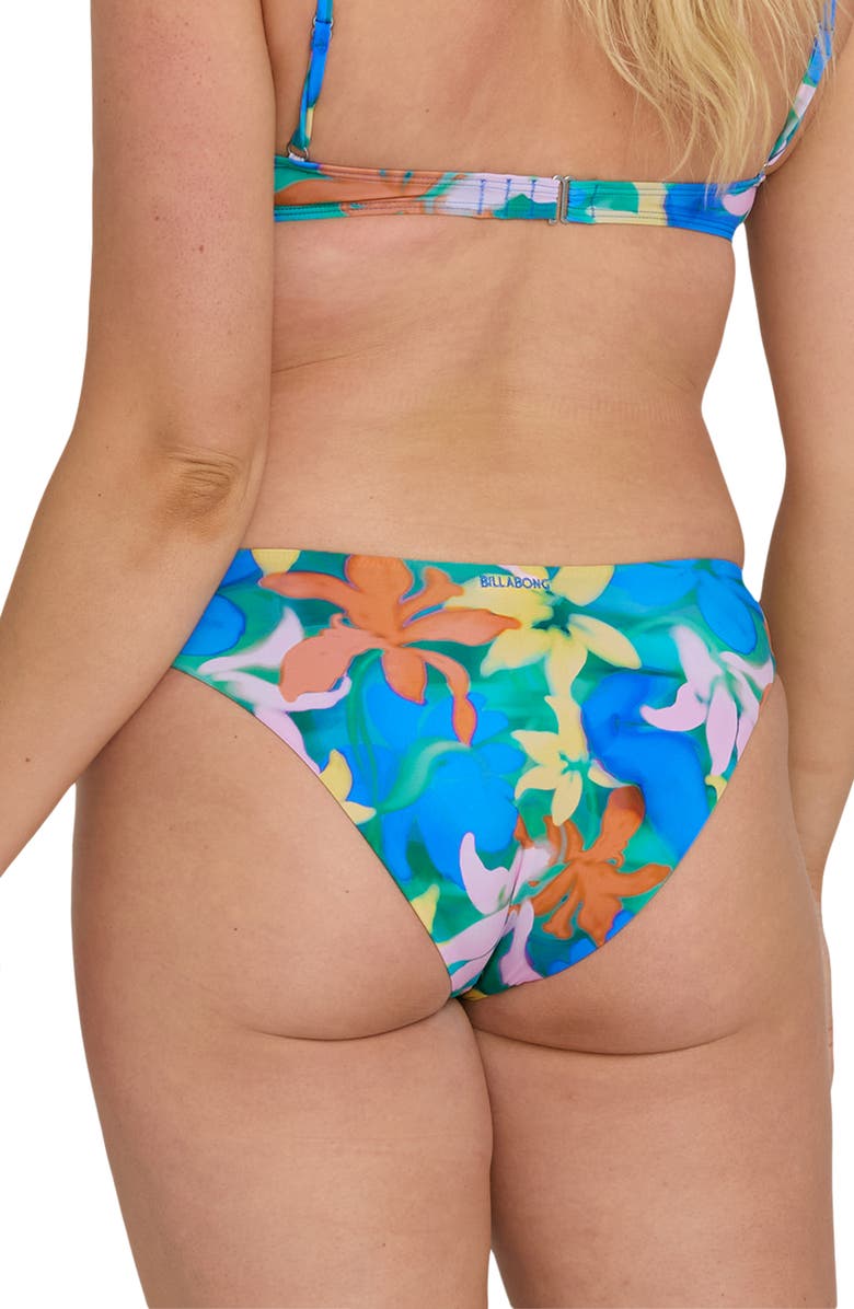 Billabong Agua Flores Bondi Bikini Bottoms, Alternate, color, Blue Multi