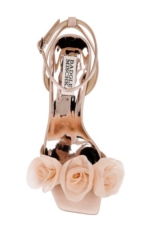 Shop Badgley Mischka Collection Carli Rose Square Toe Sandal In Blush Nude