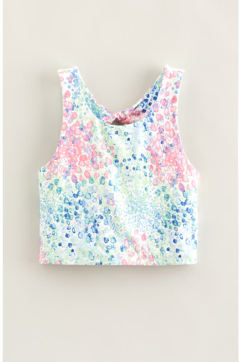 Kids' Twist & Turn Tank, Main, color, GREEN VERDE RAINBOW PEBBLES