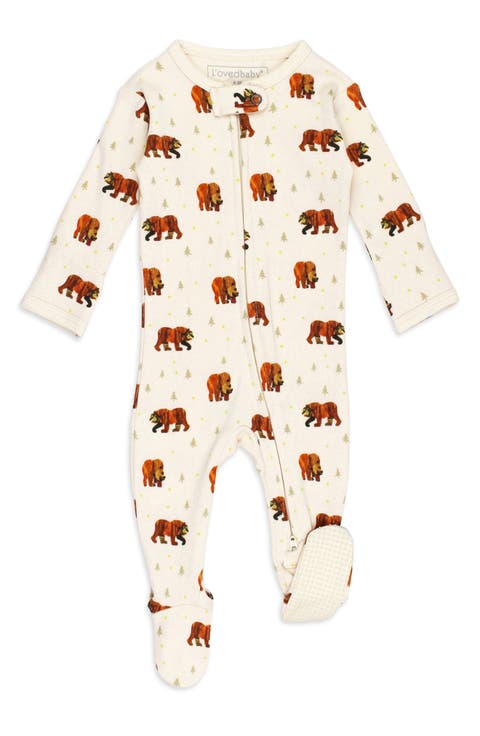 x 'The Very Hungry Caterpillar'™ Fitted One-Piece Organic Cotton Pajamas (Baby)