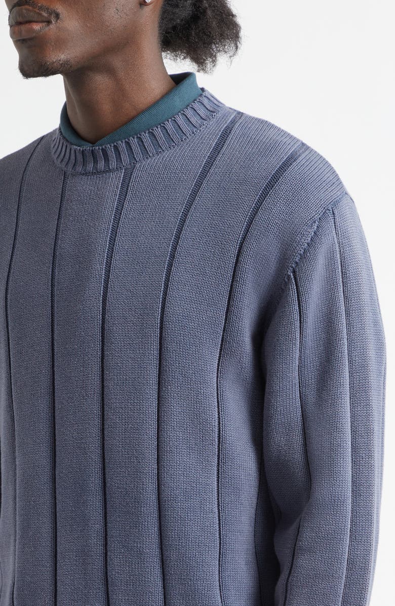 Noah Drop Needle Cotton Sweater, Alternate, color, Deep Blue