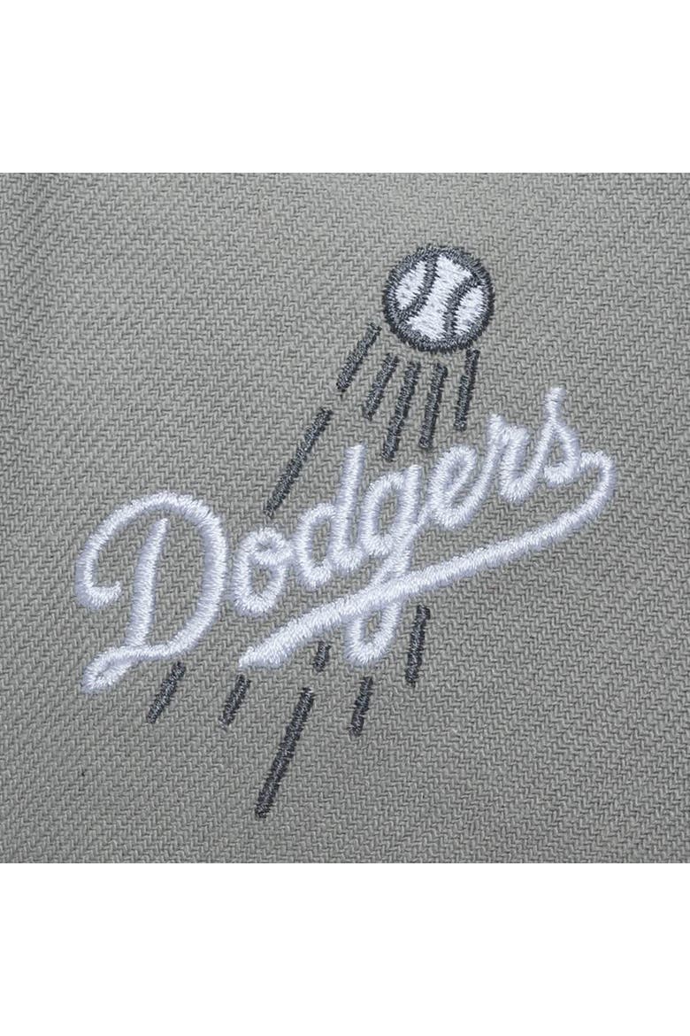 Men's Mitchell & Ness  Gray Los Angeles Dodgers Thunderstorm Head Coach Pro-Crown Adjustable Hat, Alternate, color, Gray