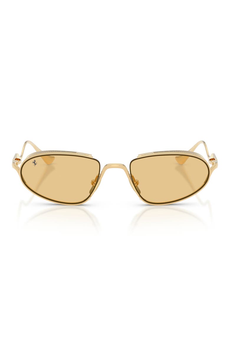 53mm Oval Sunglasses, Main, color, GOLD / LIGHT YELLOW
