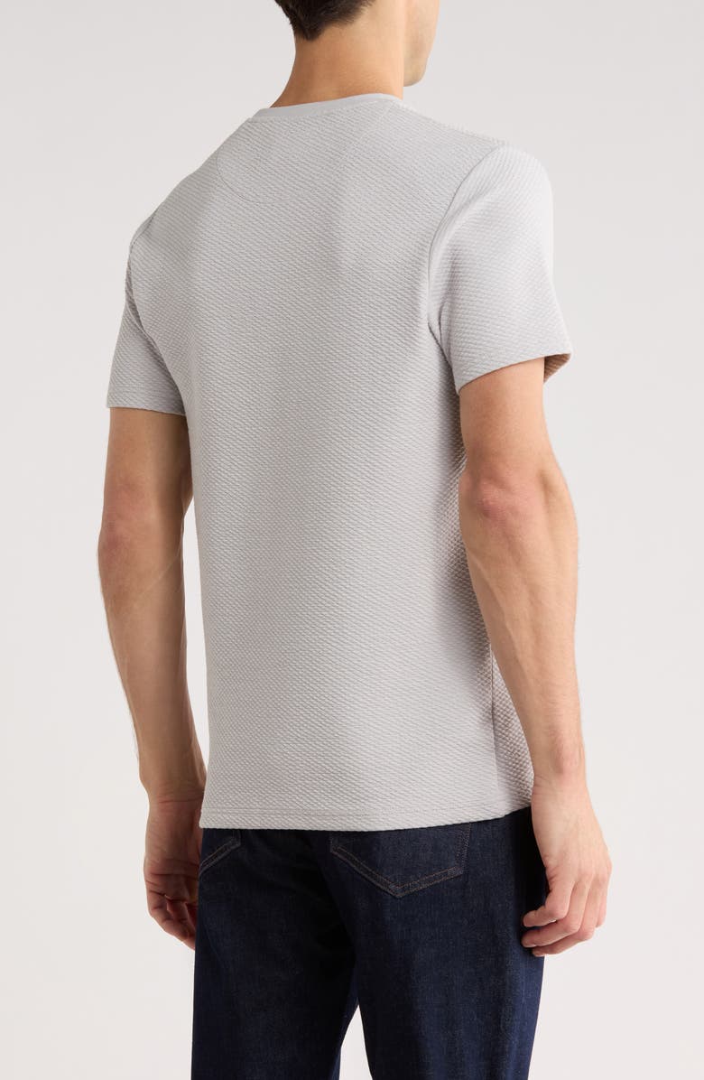 DENIM AND FLOWER Gray Textured T-Shirt, Alternate, color, Gray