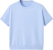 MANGO Short Sleeve Crewneck Sweater