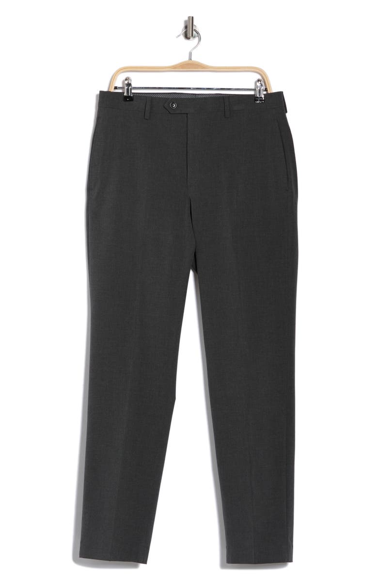 Michael Kors Classic Fit Trousers, Alternate, color, Dark Grey