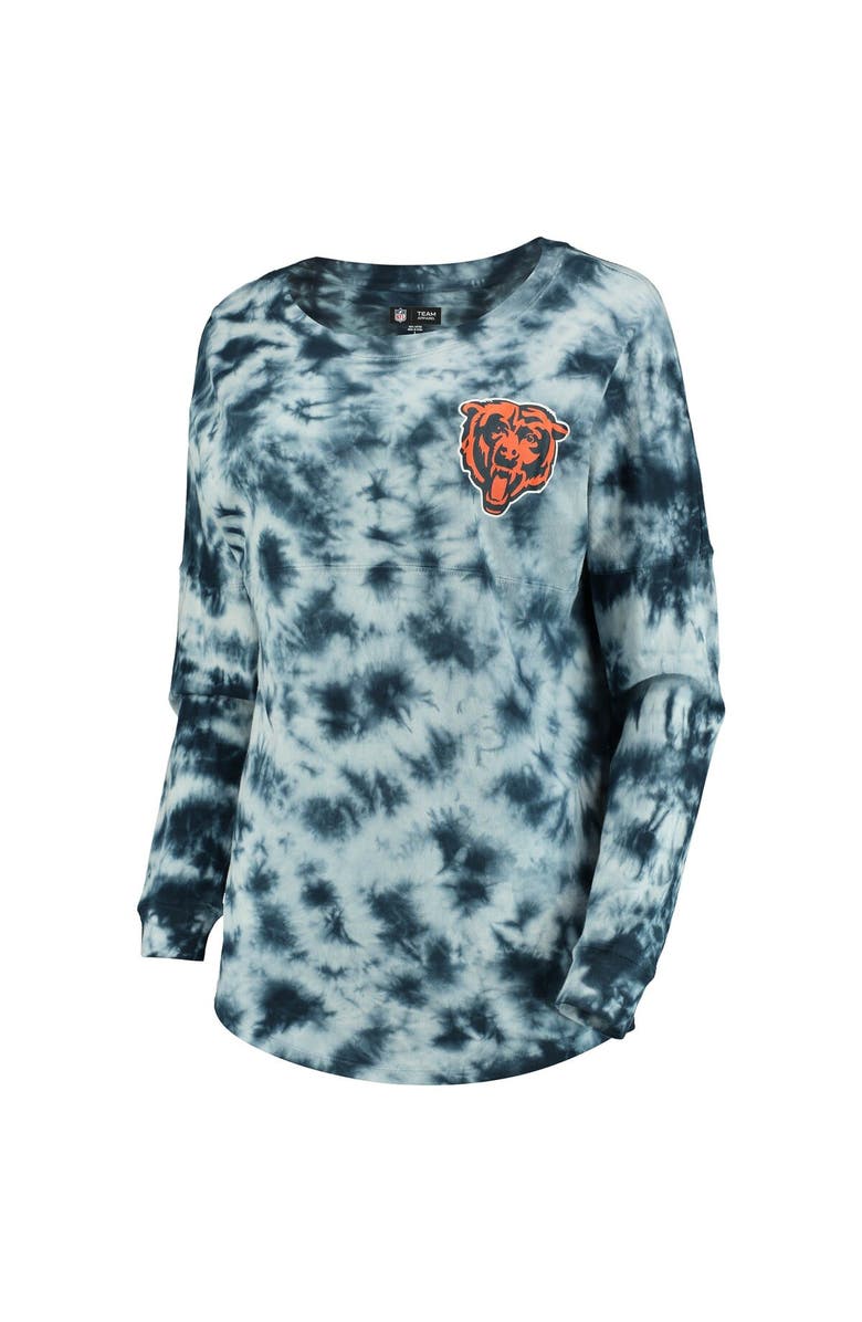 New Era Women's New Era Navy Chicago Bears Tie-Dye Long Sleeve T-Shirt, Alternate, color, Navy