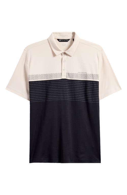 Travismathew Hang Glide Cotton Blend Polo In Black