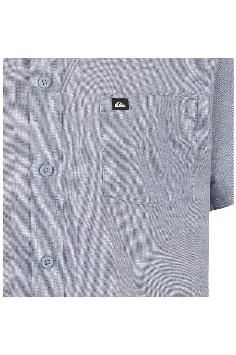 Kids' Oxford Classic Short Sleeve Cotton Button-Up Shirt, Alternate, color, QUIET HARBOR