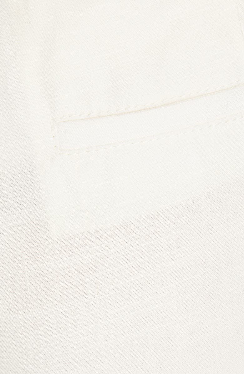 Veronica Beard Gwen Paperbag Waist Linen Blend Shorts, Alternate, color, 