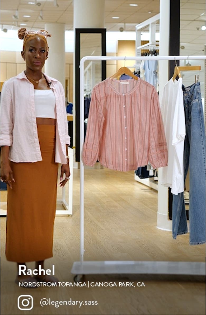 Stripe Button Front Shirt, sales video thumbnail