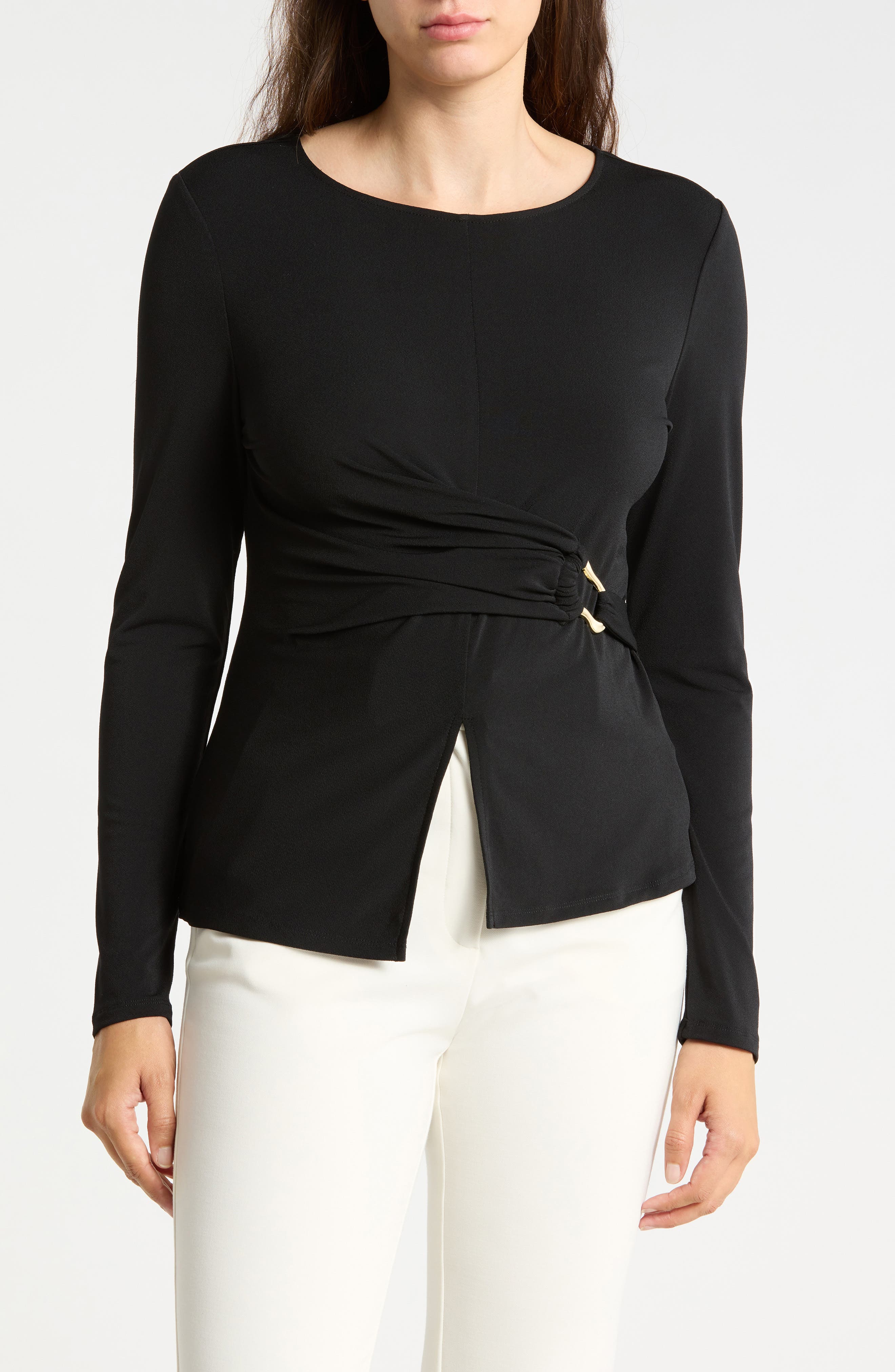 Asymmetric Cinch Waist Top