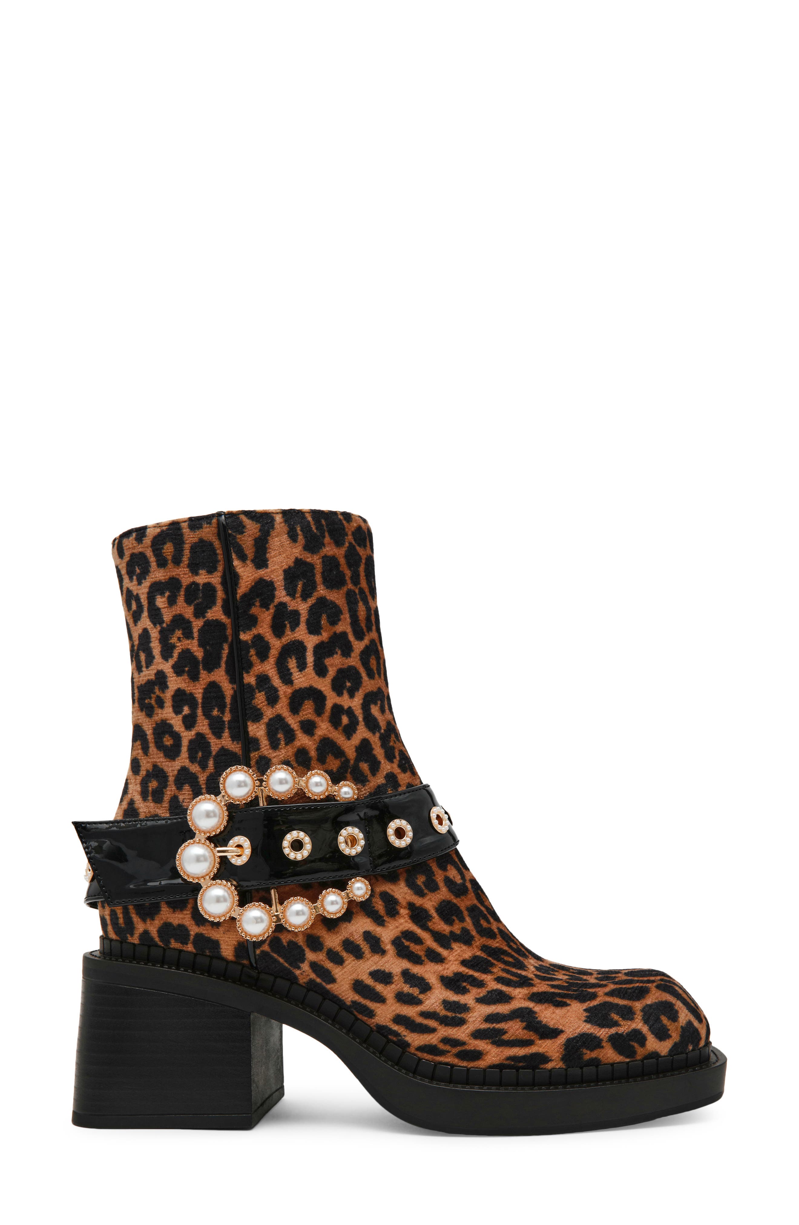Asher Lace Bootie, Alternate, color, LEOPARD