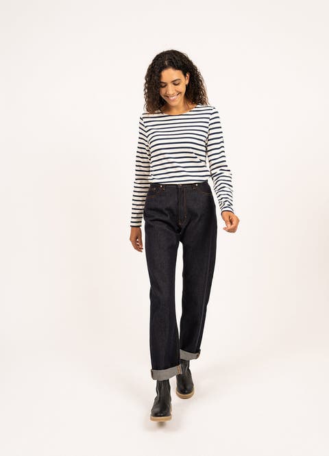 MINQUIDAME - Breton Striped Shirt with Long Sleeve