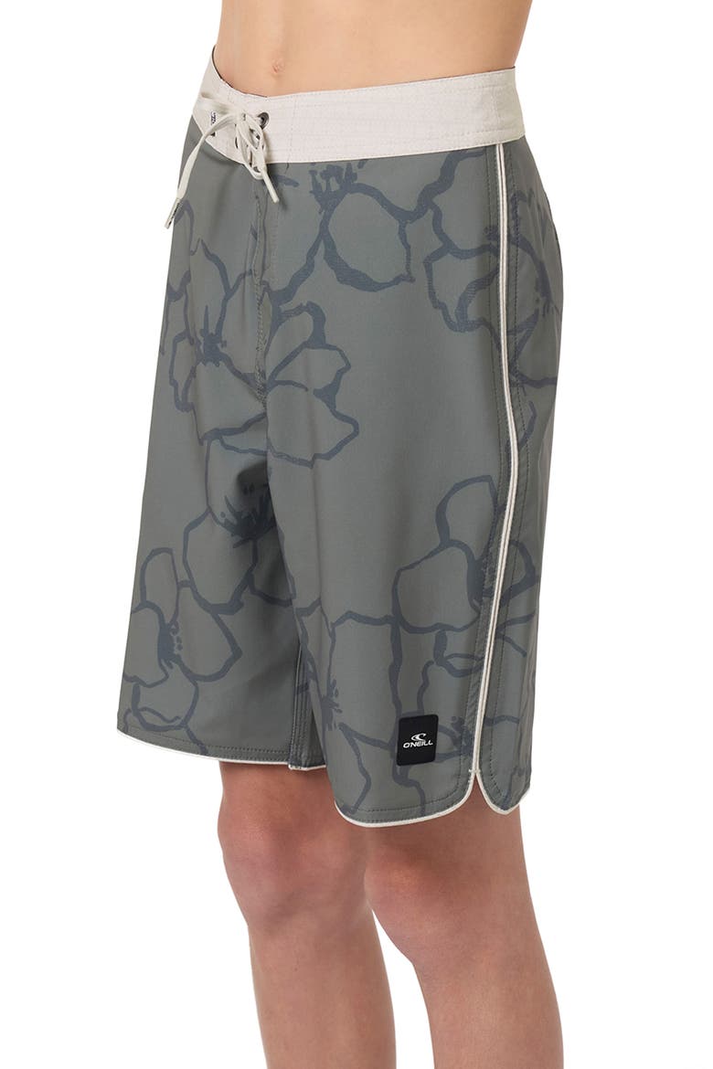 Kids' Hyperfreak Mysto Scallop Swim Trunks, Alternate, color, MULLED BASIL