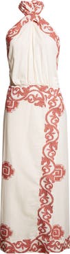 Johanna Ortiz Reinventing Cotton Halter Dress