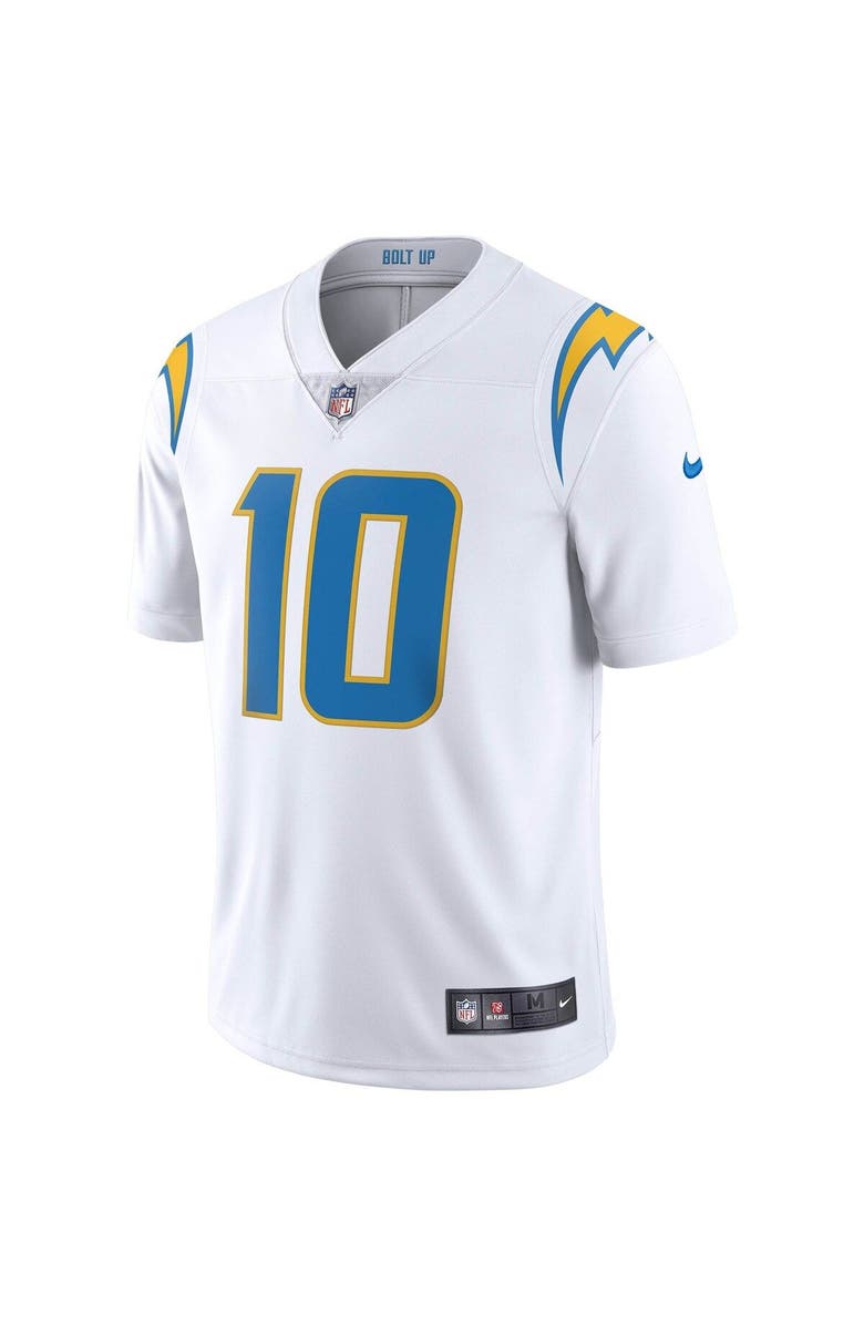 Nike Men's Nike Justin Herbert White Los Angeles Chargers Vapor Limited Jersey, Alternate, color, 