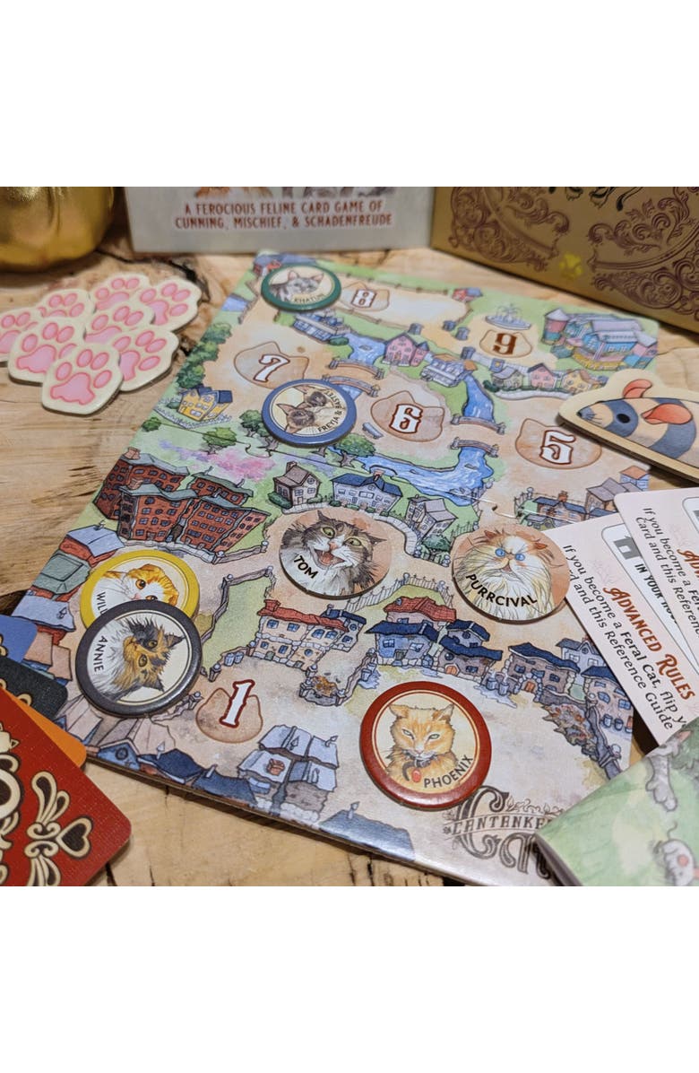 Mentha Designs Cantankerous Cats 3rd Edition Card Game, Alternate, color, Multicolored