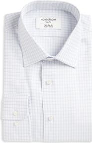 Nordstrom Trim Fit Grid Dress Shirt
