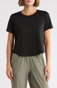 90 DEGREE BY REFLEX Mesh Cropped Boxy Top