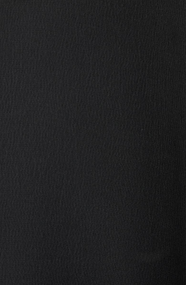 Anne Klein V-Neck Flutter Sleeve Satin Top, Alternate, color, Anne Black