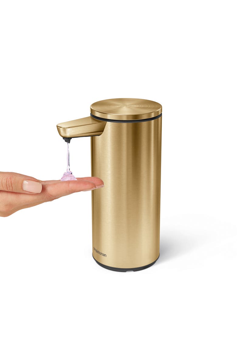 9 oz. rechargeable liquid sensor pump, Alternate, color, brass