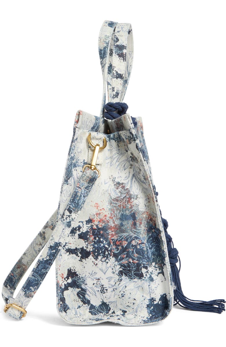 Vince Camuto Aalis Floral Canvas Tote, Alternate, color, Blue Floral