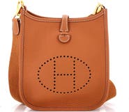 Pre-Owned Hermes Long Strap Evelyne Bag Clemence TPM