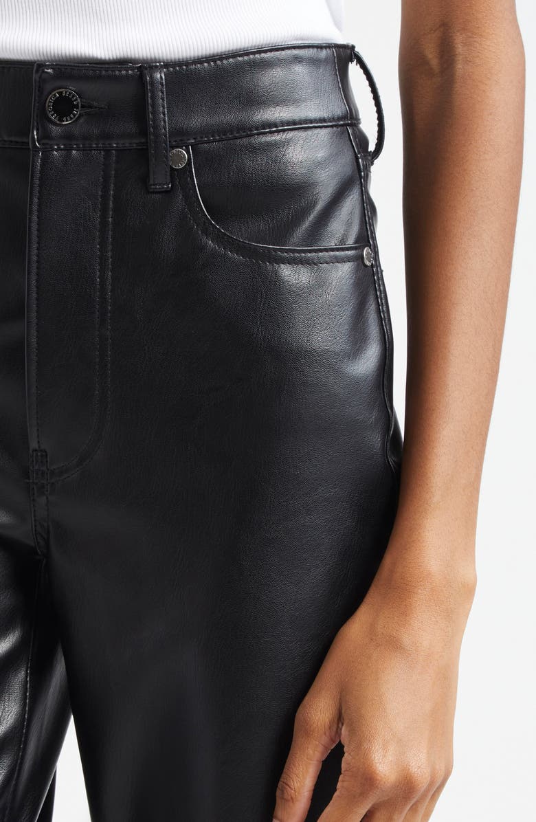 Veronica Beard Carson Ankle Flare Faux Leather Pants, Alternate, color,