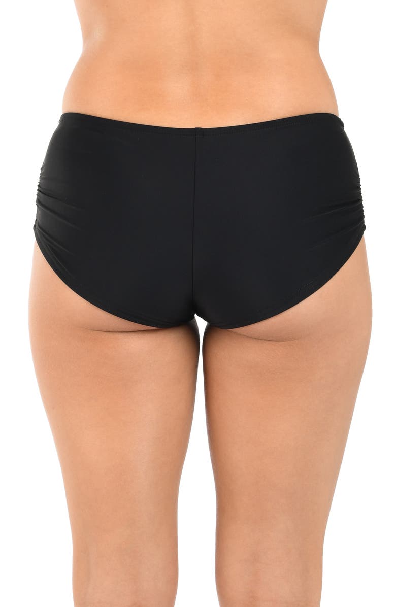 Citrus Hot Pants Swim Bottoms, Alternate, color, Black