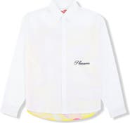 PLEASURES x Richard Bernstein Pilule Graphic Lyocell Button-Up Shirt