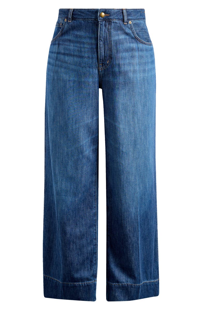 Madewell Softdrape Denim Superwide-Leg Jeans, Main, color, Ellsworth Wash