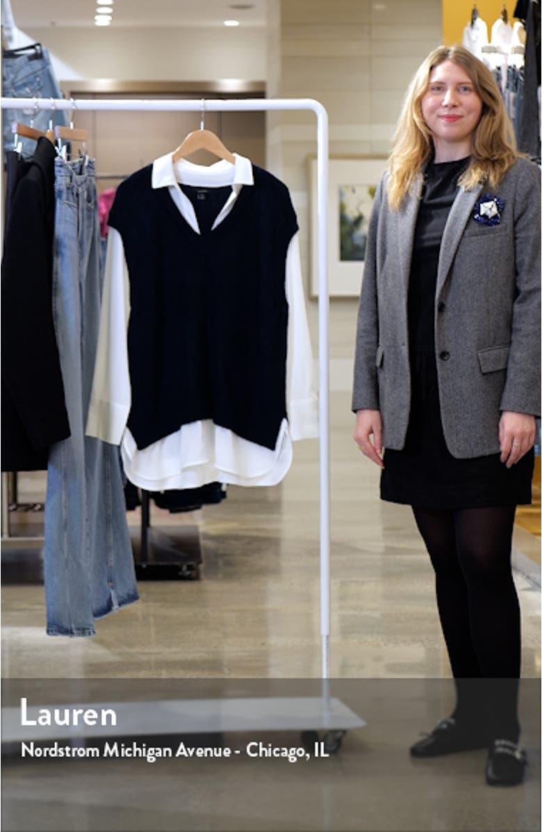 Layered Look Sweater Vest, sales video thumbnail