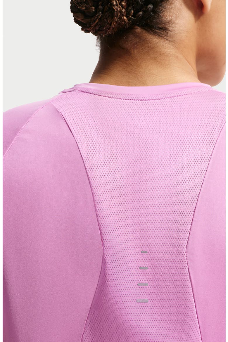 Swift Dri-FIT Short Sleeve Running Top, Alternate, color, LIGHT MAGENTA