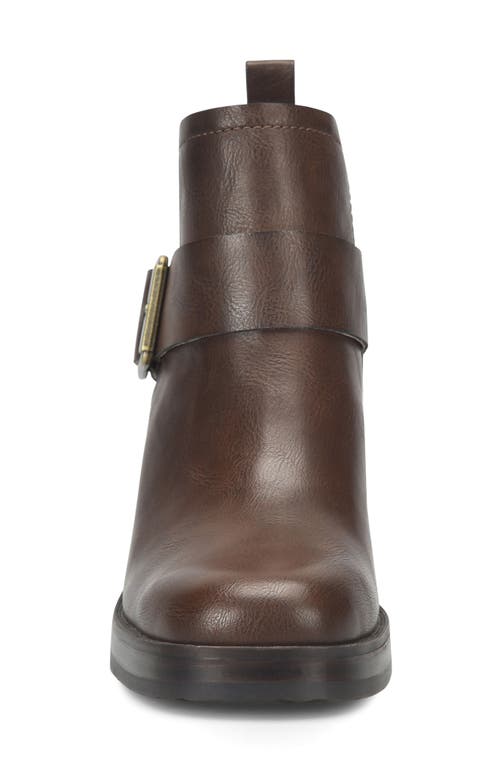 Korks Kari Block Heel Bootie In Brown