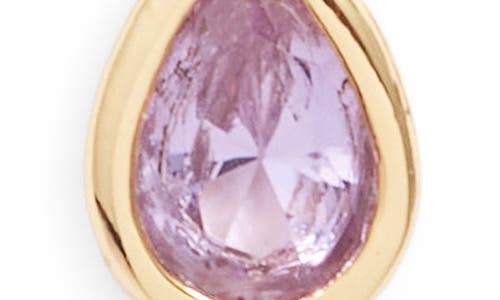 Set & Stones Teardrop Birthstone Pendant Necklace In Gold/june