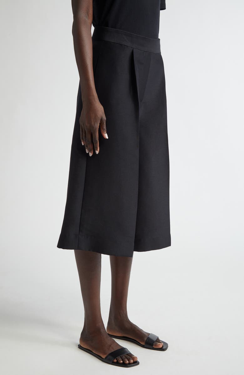 GIA STUDIOS Corine Pleated Twill Trouser Shorts, Alternate, color, 