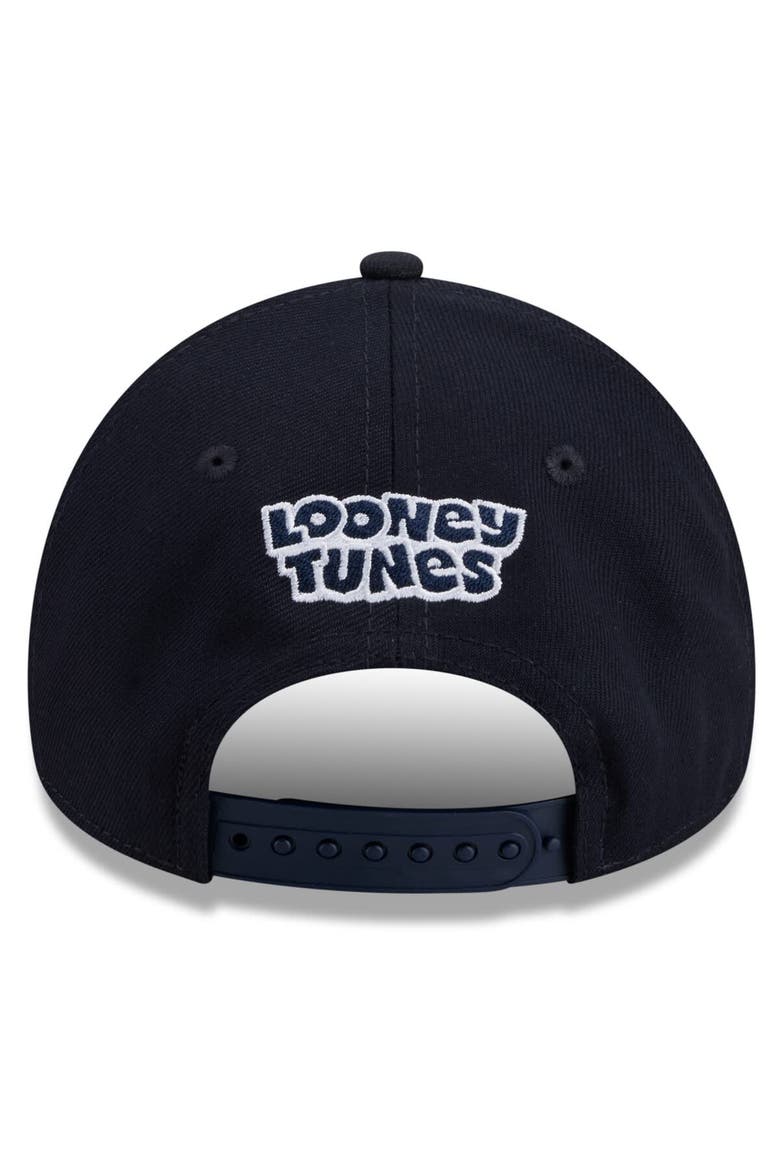 Youth New Era Navy New York Yankees Looney Tunes A-Frame 9FORTY Adjustable Hat, Alternate, color, Navy