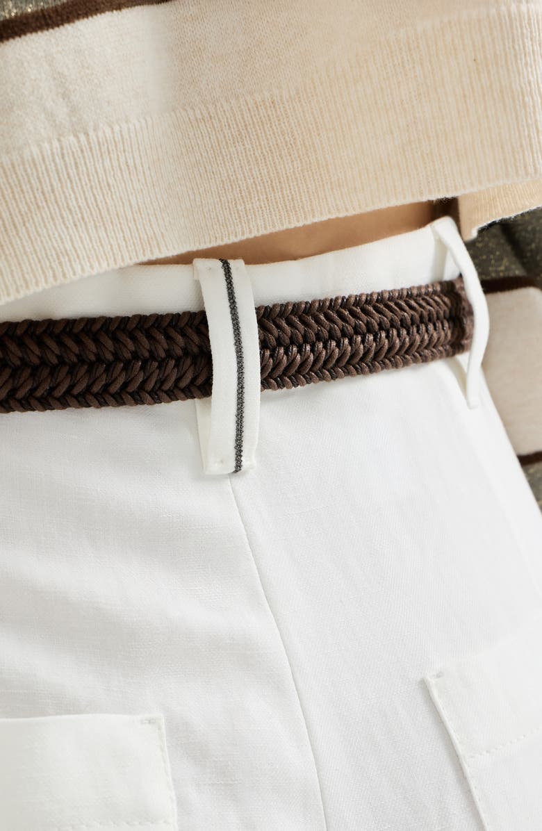 Brunello Cucinelli Pantalone Wide, Alternate, color, Panama
